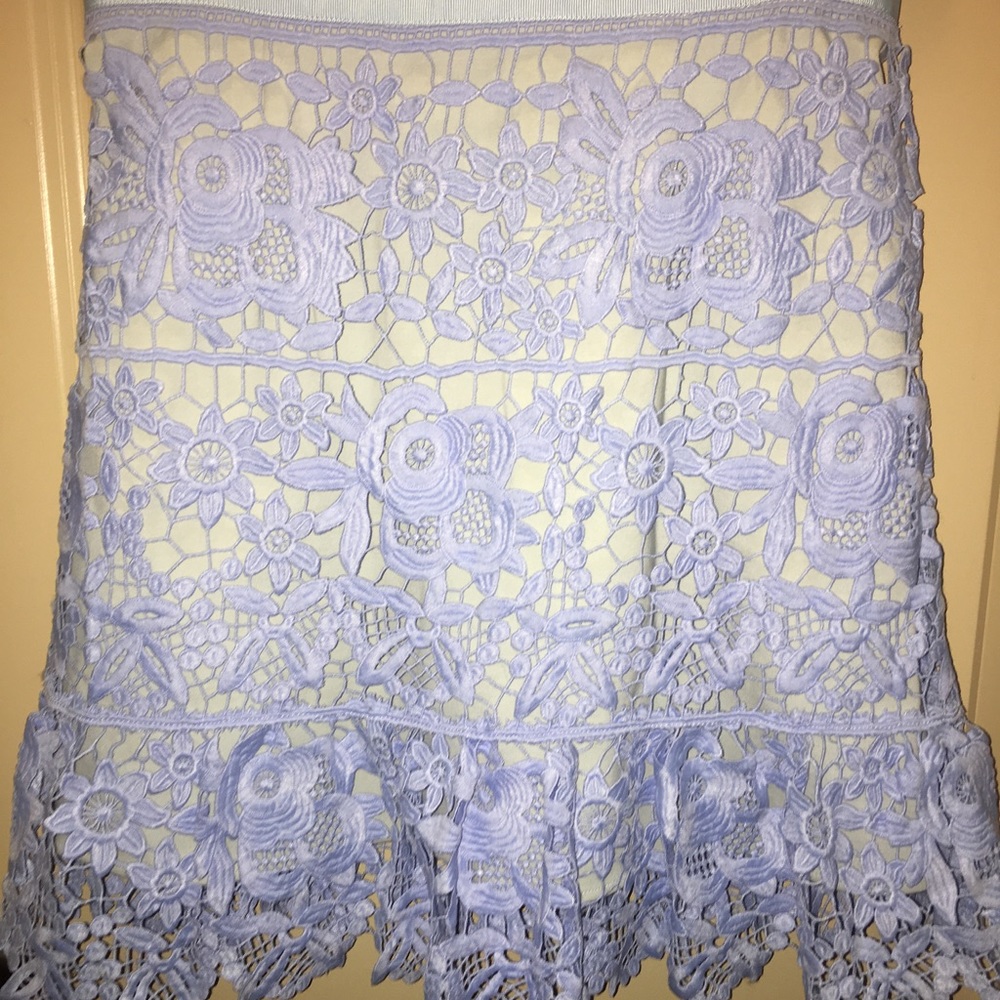 Self Portrait Lace Peplum Mini Dress US 6 - Picture 4 of 6